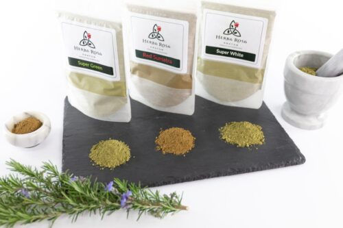 Herba Rosa Kratom bags - all three strains