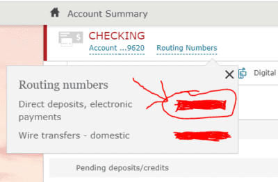 Selecting the right Routing number